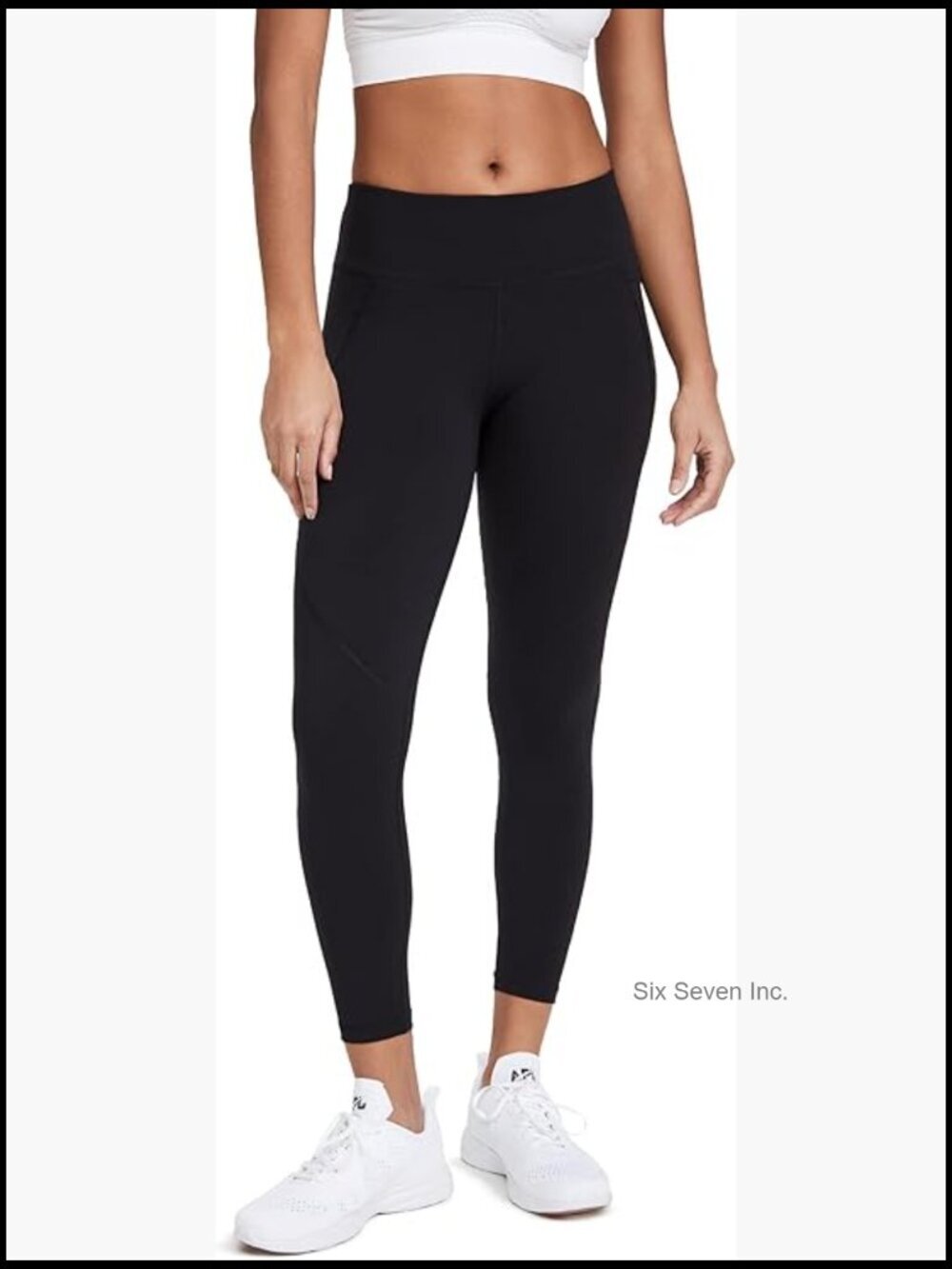 Women's Power 7/8 Workout Leggings with Side Pockets